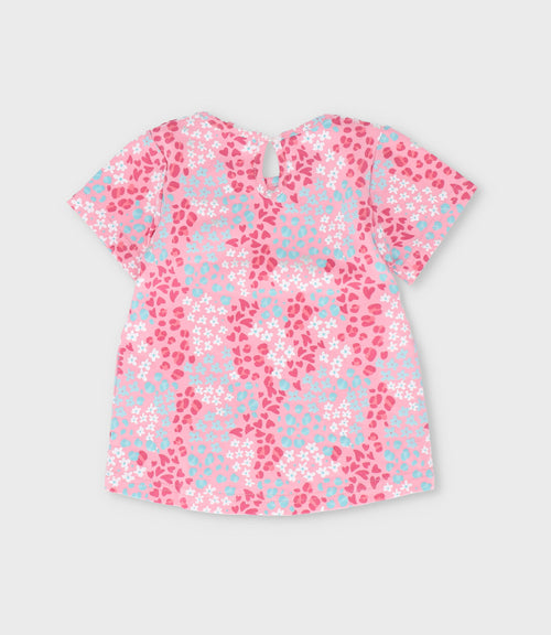 Polera niña con print 2 años / Rosado