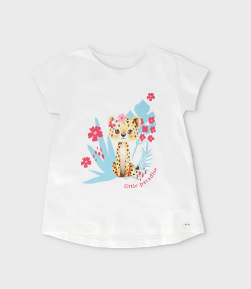 Polera niña con diseño 2 años / Blanco
