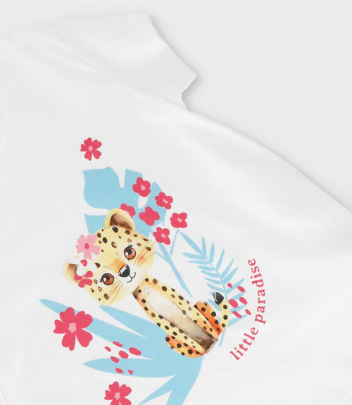 Polera niña con diseño 2 años / Blanco