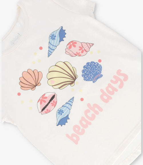 Polera niña beach days 2 años / Crudo
