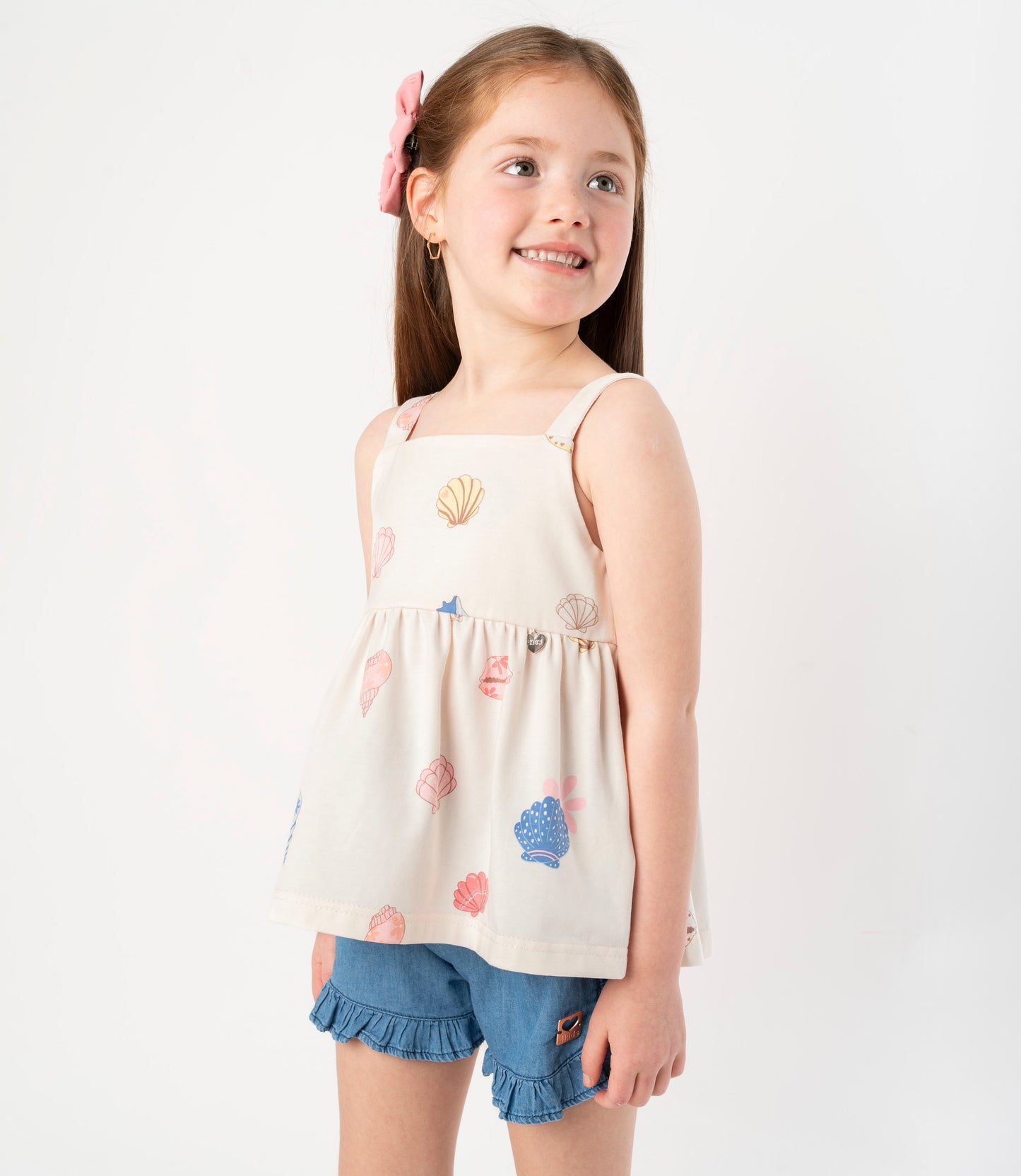 Polera niña con diseño 2 años / Crudo