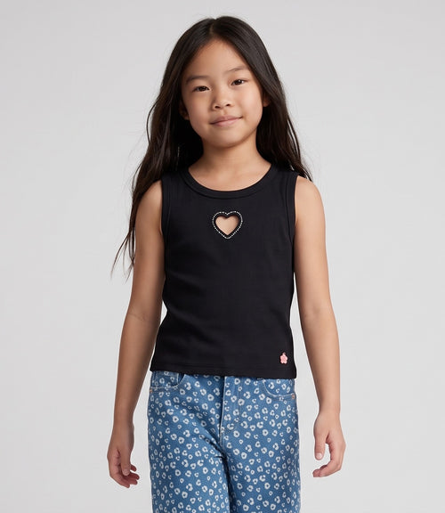 Polera niña crop top 2 años / Negro
