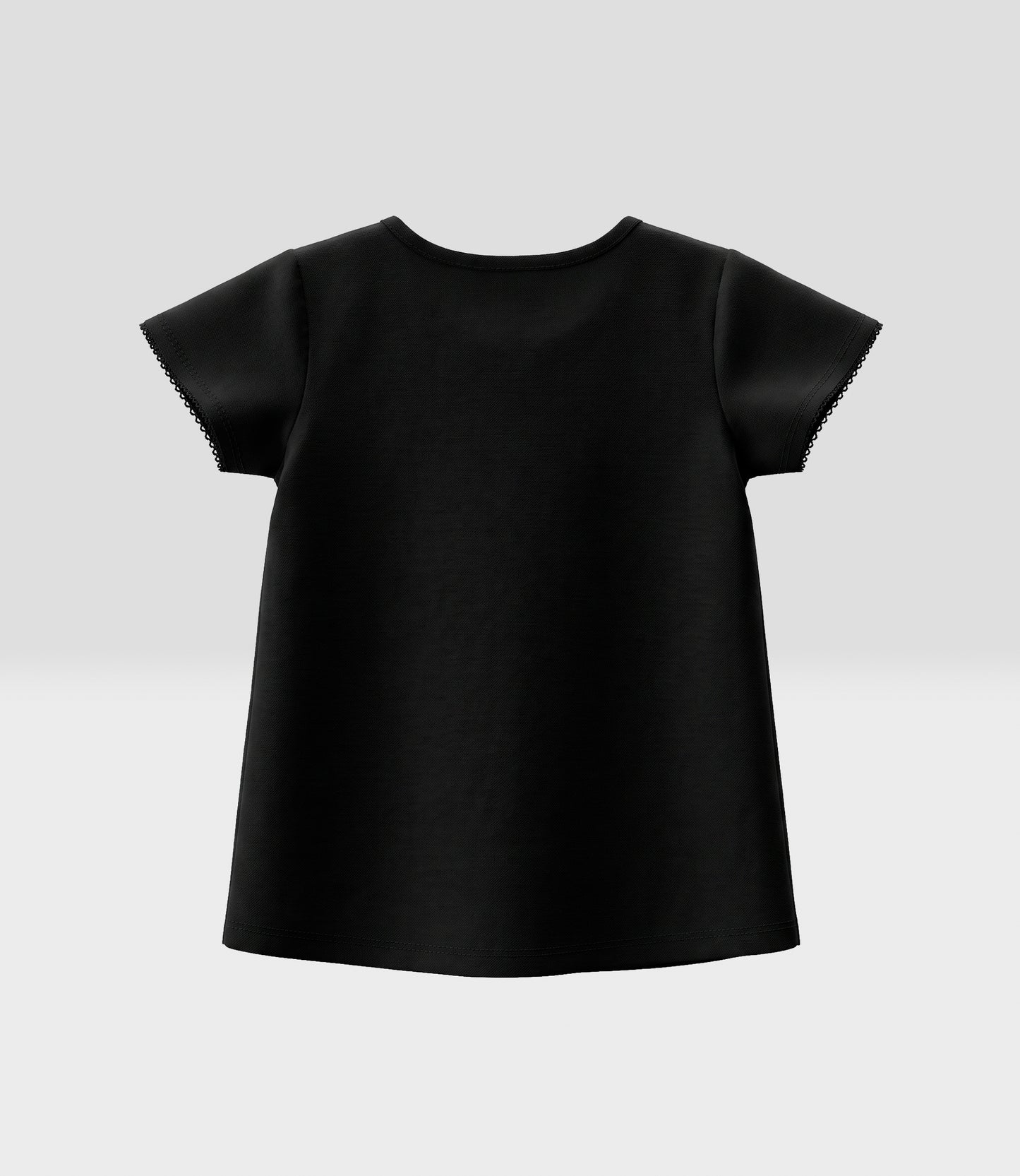 Polera niña rainbow 2 años / Negro