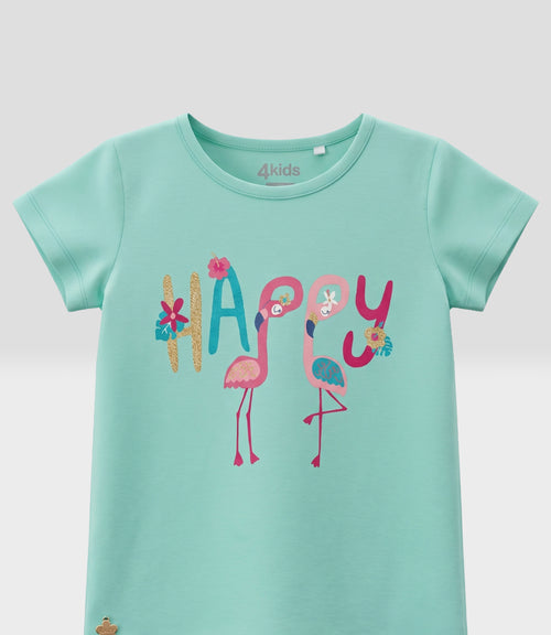 Polera niña happy 2 años / Menta
