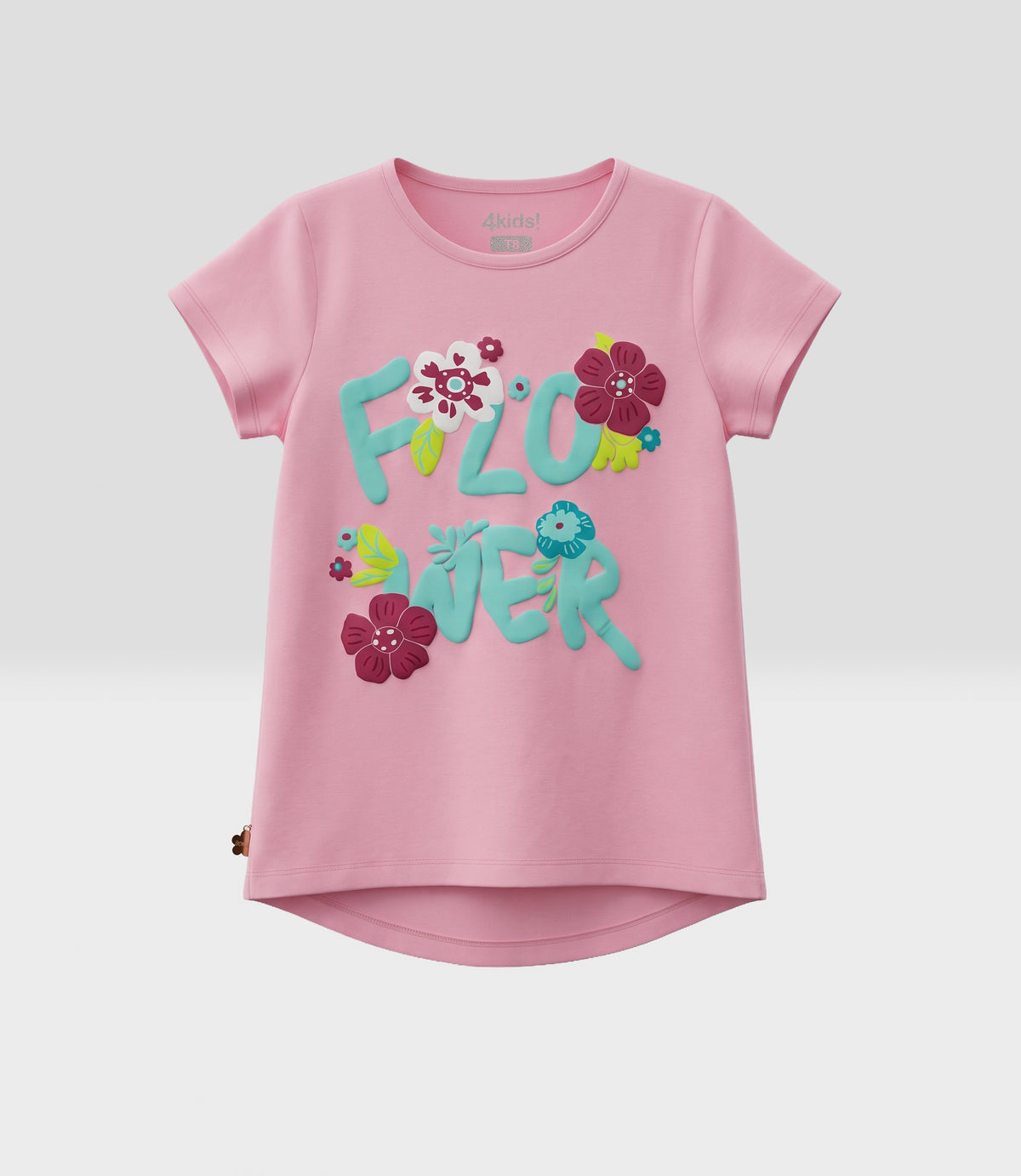 Polera niña flower 2 años / Palo Rosa