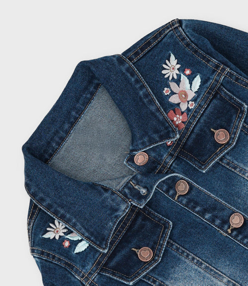 Chaqueta niña denim 2 años / Celeste