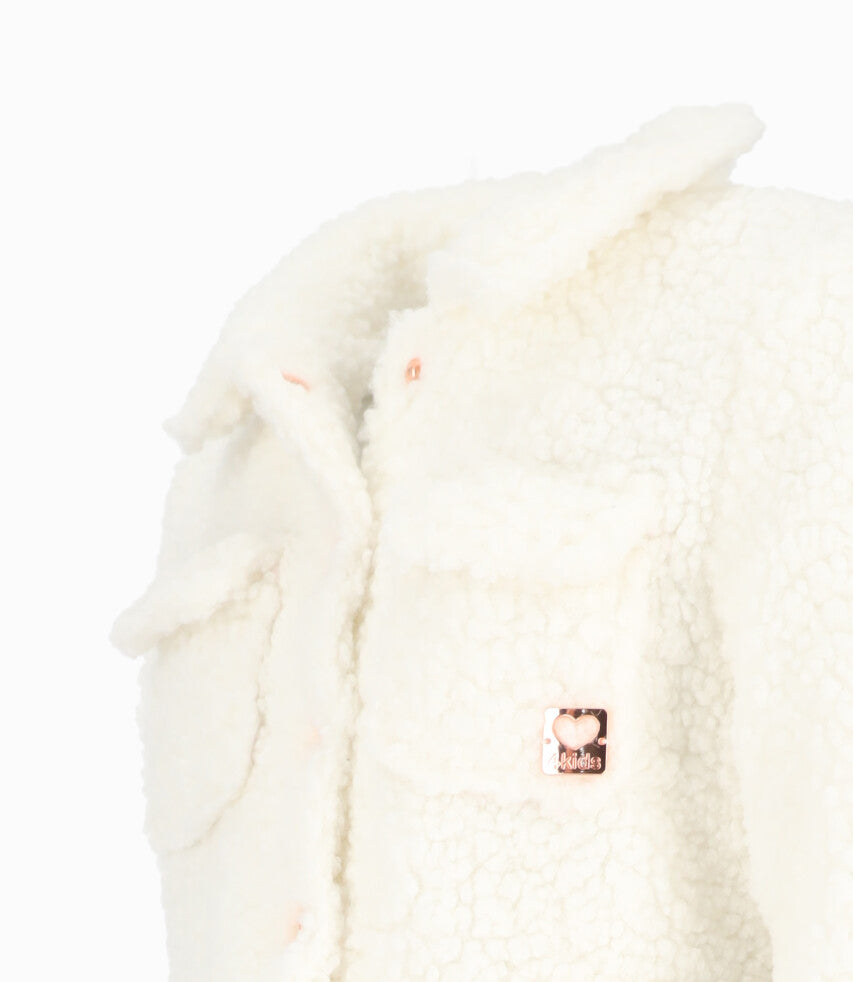 [NO PUBLICAR - GUARDADO] Chaqueta Niña Sherpa 2 años / Blanco
