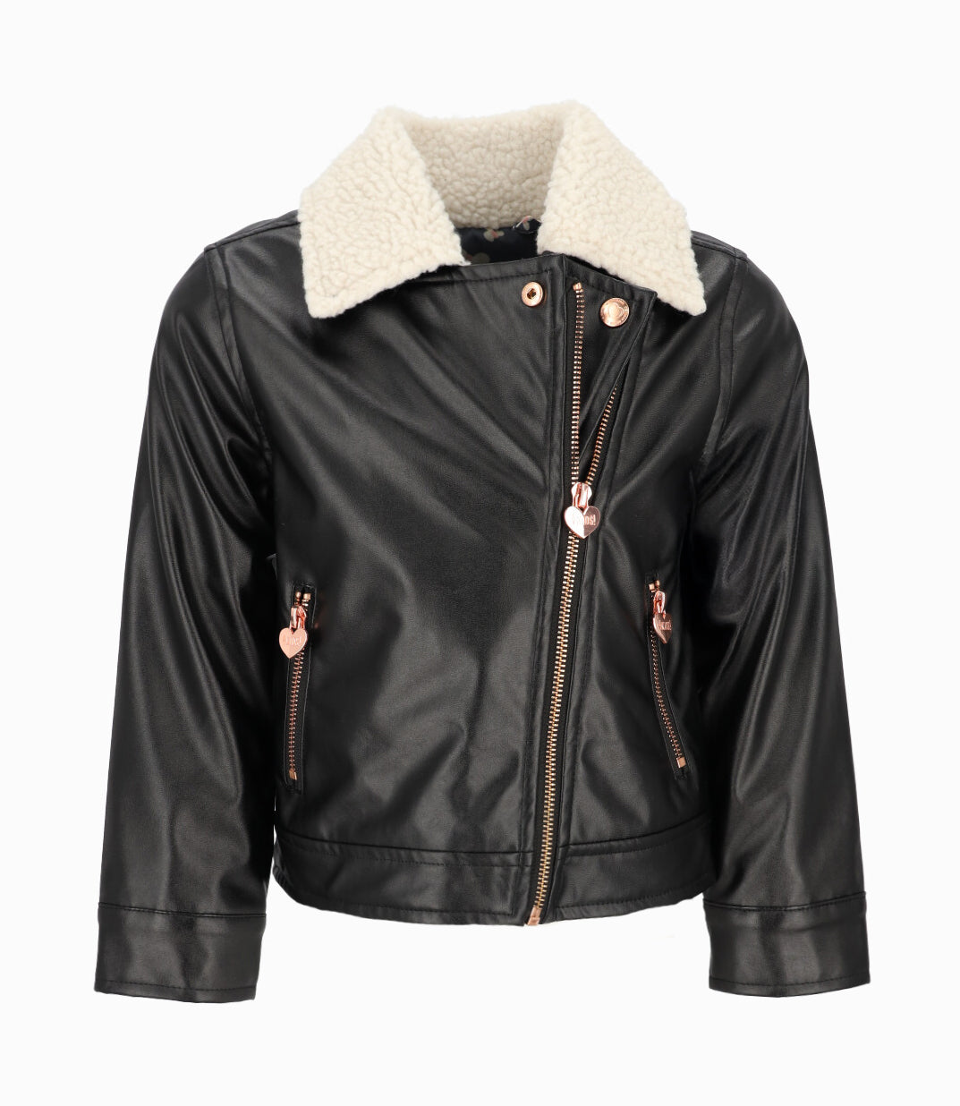 Chaqueta niña biker 2 años / Negro