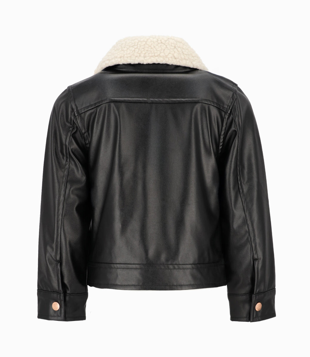 Chaqueta niña biker 2 años / Negro
