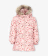 Parka niña con flores