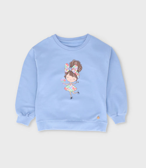 Polerón niña con bailarina 2 años / Celeste