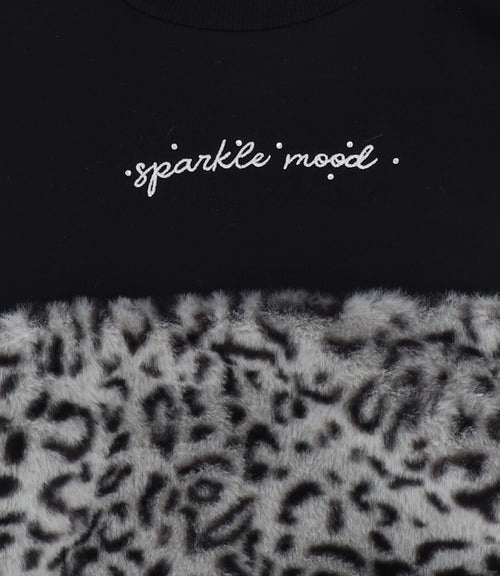 Polerón niña sparkle mood 2 años / Negro