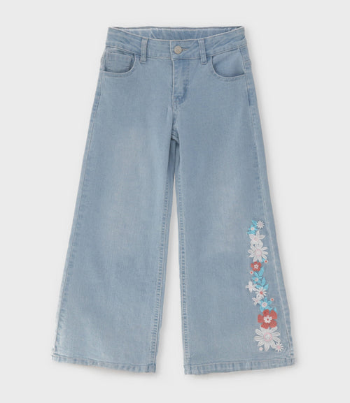 Jeans niña flare 2 años / Celeste