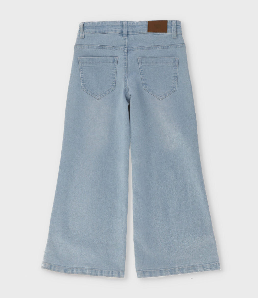 Jeans niña flare 2 años / Celeste