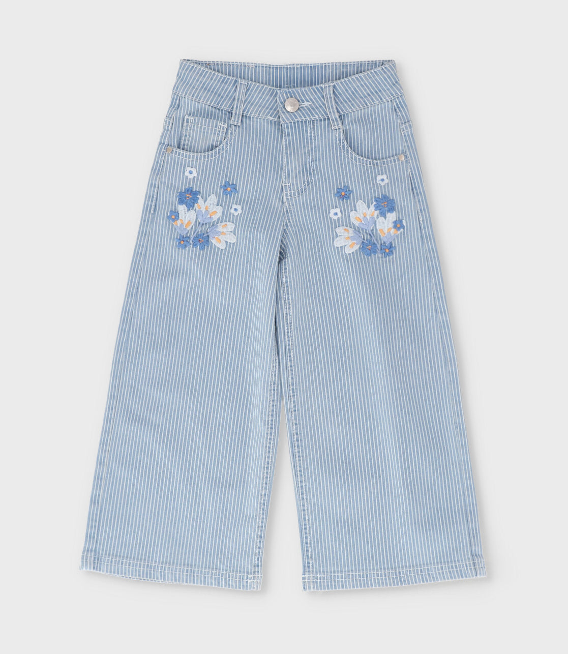 Jeans niña con rayas 2 años / Azul Marino