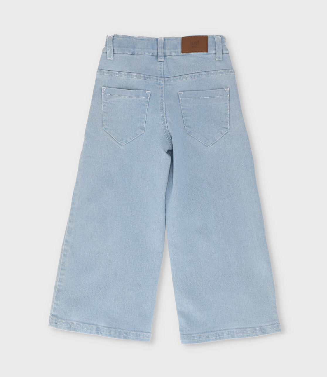 Jeans niña con flores 2 años / Celeste