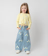 Jeans niña con flores