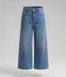 Jeans niña con flores bordadas