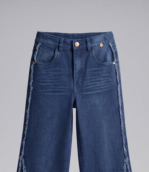Jeans niña wide leg