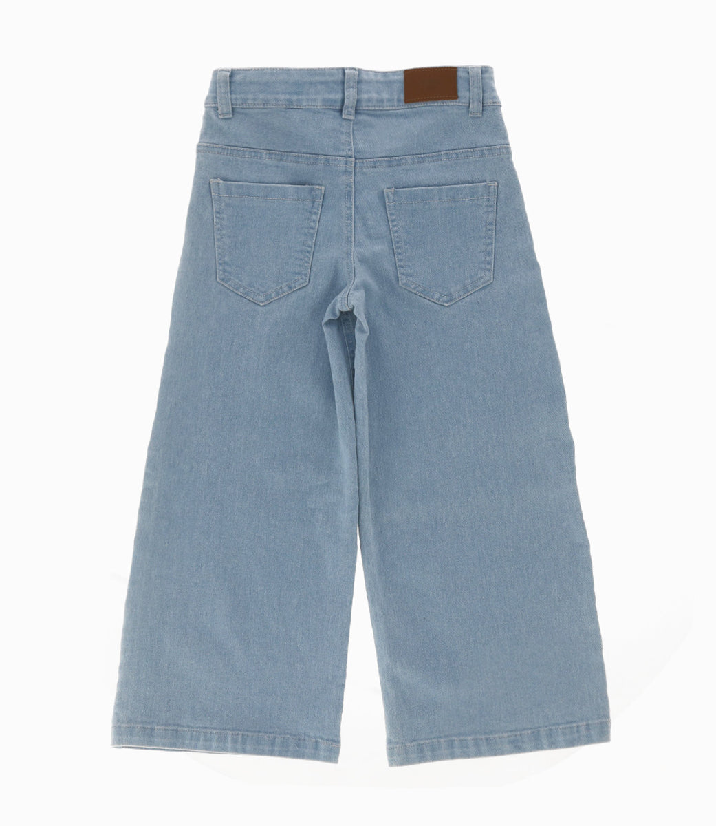 Jeans niña wide leg 2 años / Celeste