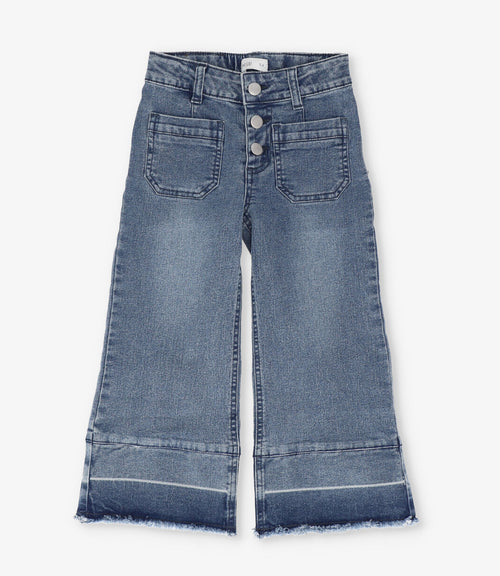 Jeans niña wide leg 2 años / Celeste