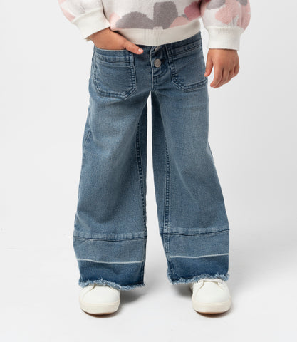 Jeans niña wide leg