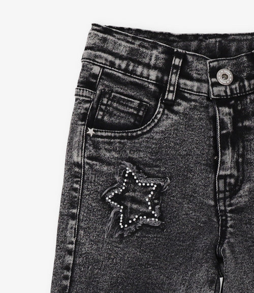 Jeans niña estrellas 2 años / Gris