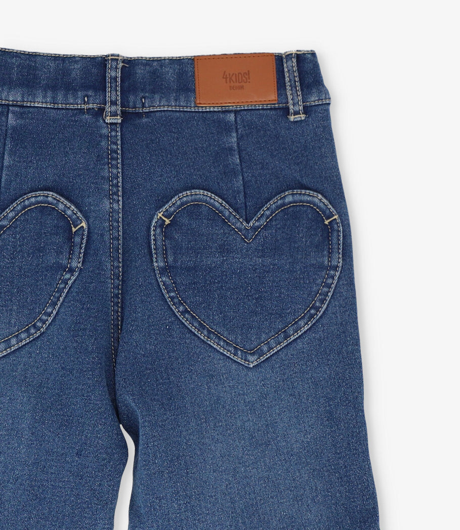 Jeans niña flare 2 años / Azul Marino