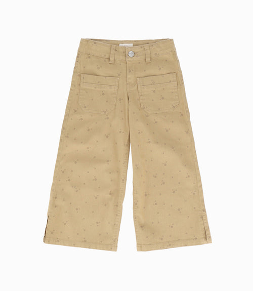 [NO PUBLICAR - GUARDADO] Pantalón Niña Con Flores 2 años / Beige