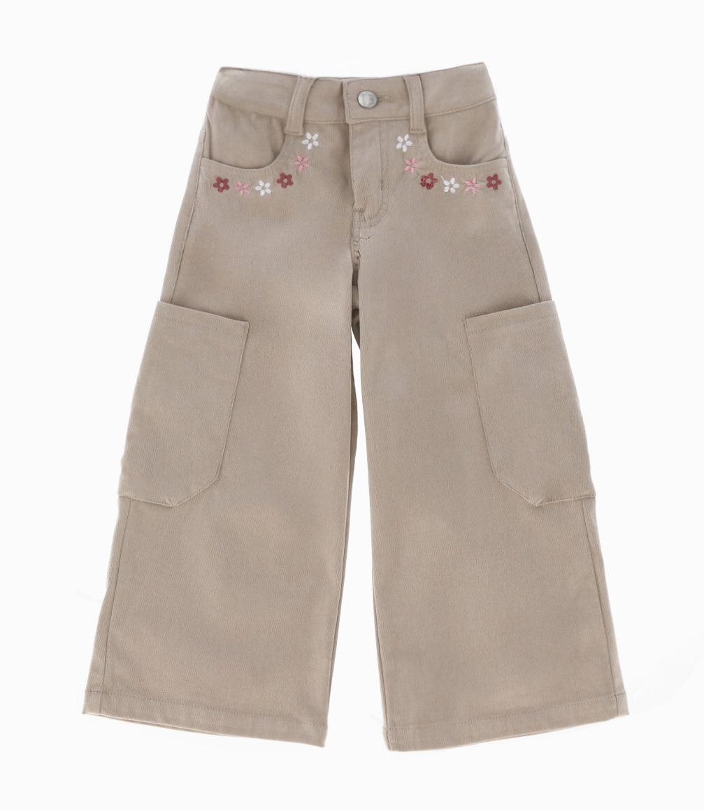 Pantalón niña cargo