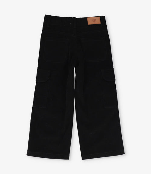 Pantalón niña cargo 2 años / Negro