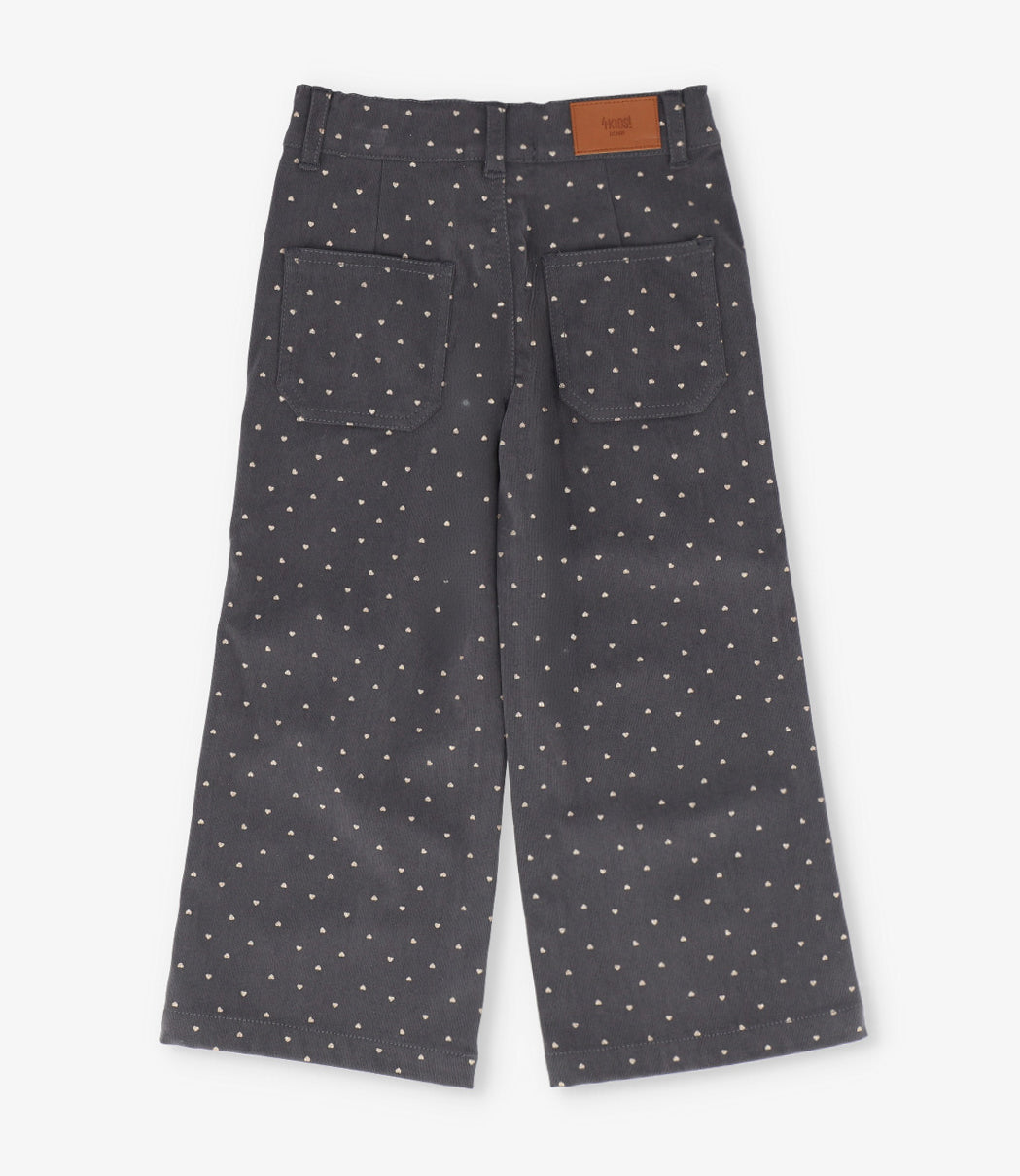 Pantalón niña wide leg 2 años / Gris