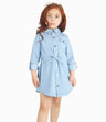 Vestido Niña Jeans Básico Denim Celeste
