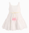 Vestido Niña Con Diseño Blanco