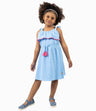 Vestido Niña Con Diseño Azul