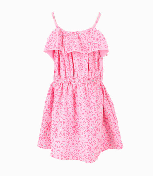 Vestido Niña Animal Print 2 años / Palo Rosa