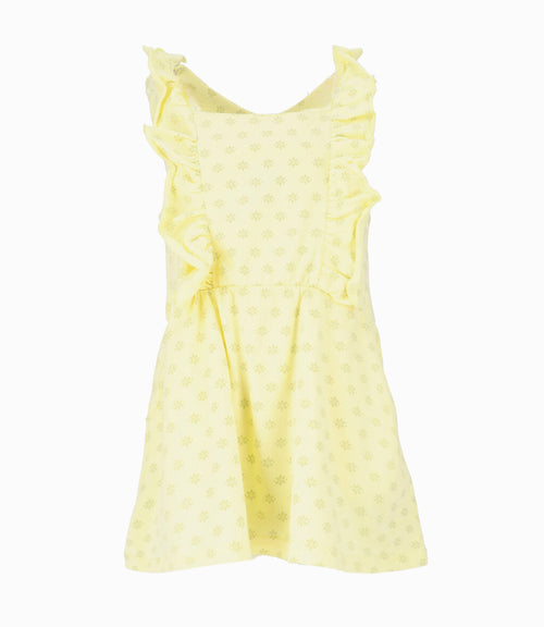 Vestido Niña Flores Bordadas 2 años / Amarillo