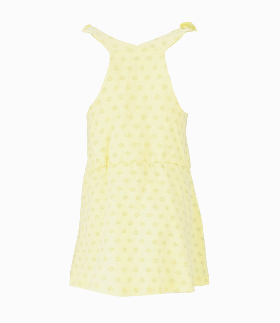 Vestido Niña Flores Bordadas 2 años / Amarillo