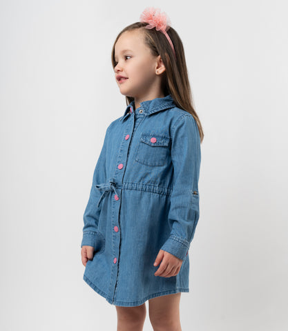 Vestido niña denim