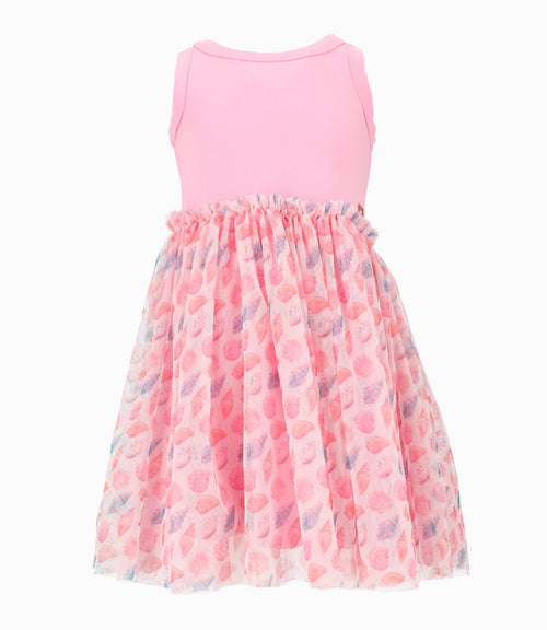 Vestido niña con tull 2 años / Rosado