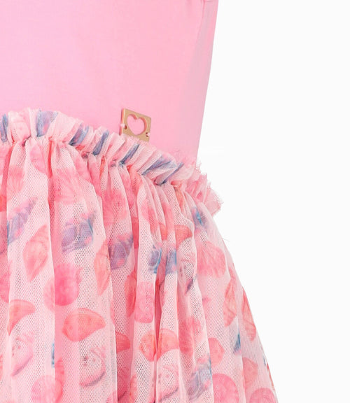 Vestido niña con tull 2 años / Rosado