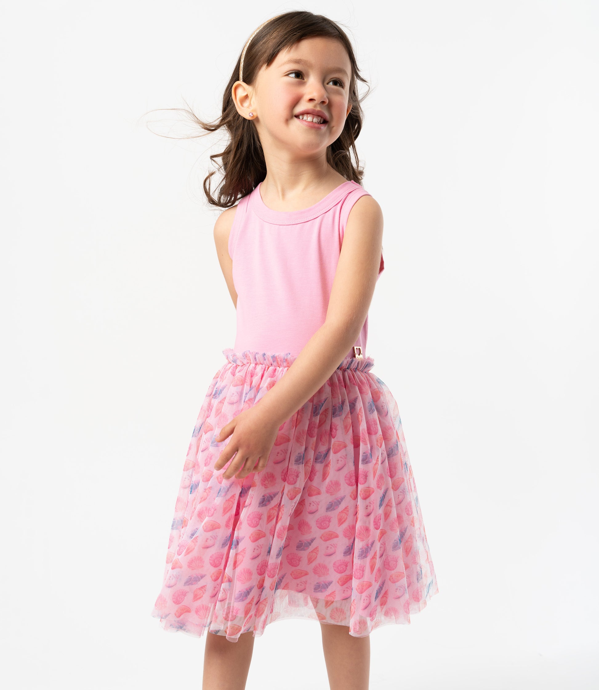 Vestido niña con tull 2 años / Rosado