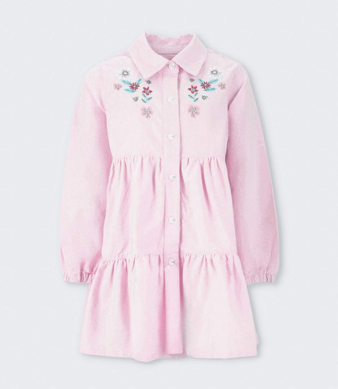 Vestido niña denim 2 años / Coral