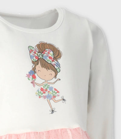 Vestido niña con tul 2 años / Rosado