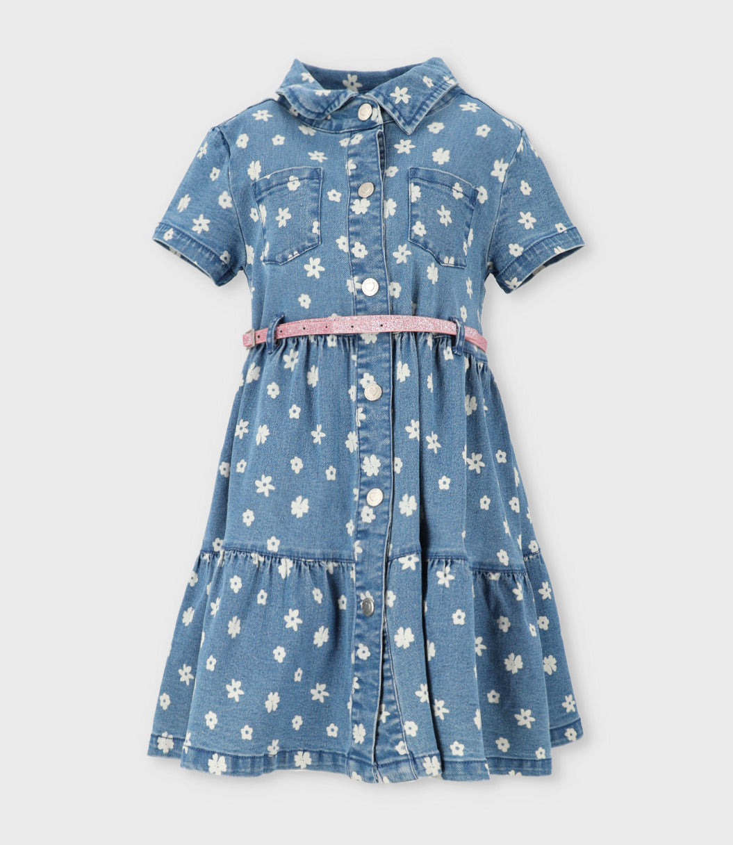 Vestido niña denim 2 años / Azul Marino