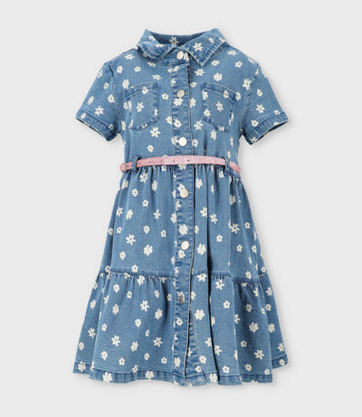 Vestido niña denim 2 años / Azul Marino