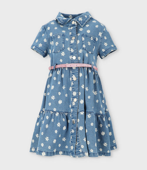 Vestido niña denim 2 años / Azul Marino