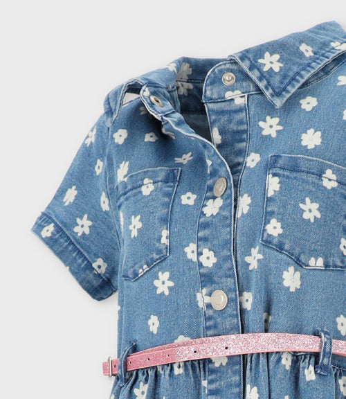 Vestido niña denim 2 años / Azul Marino