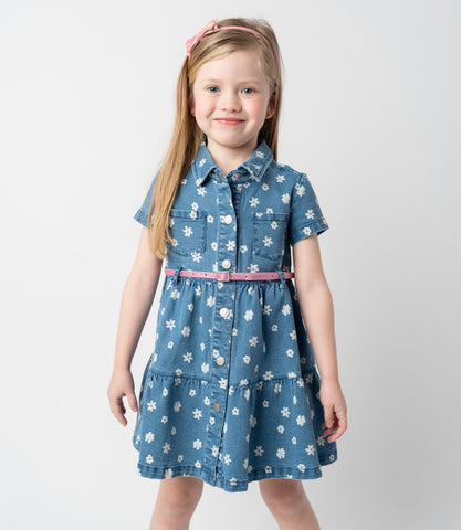 Vestido niña denim