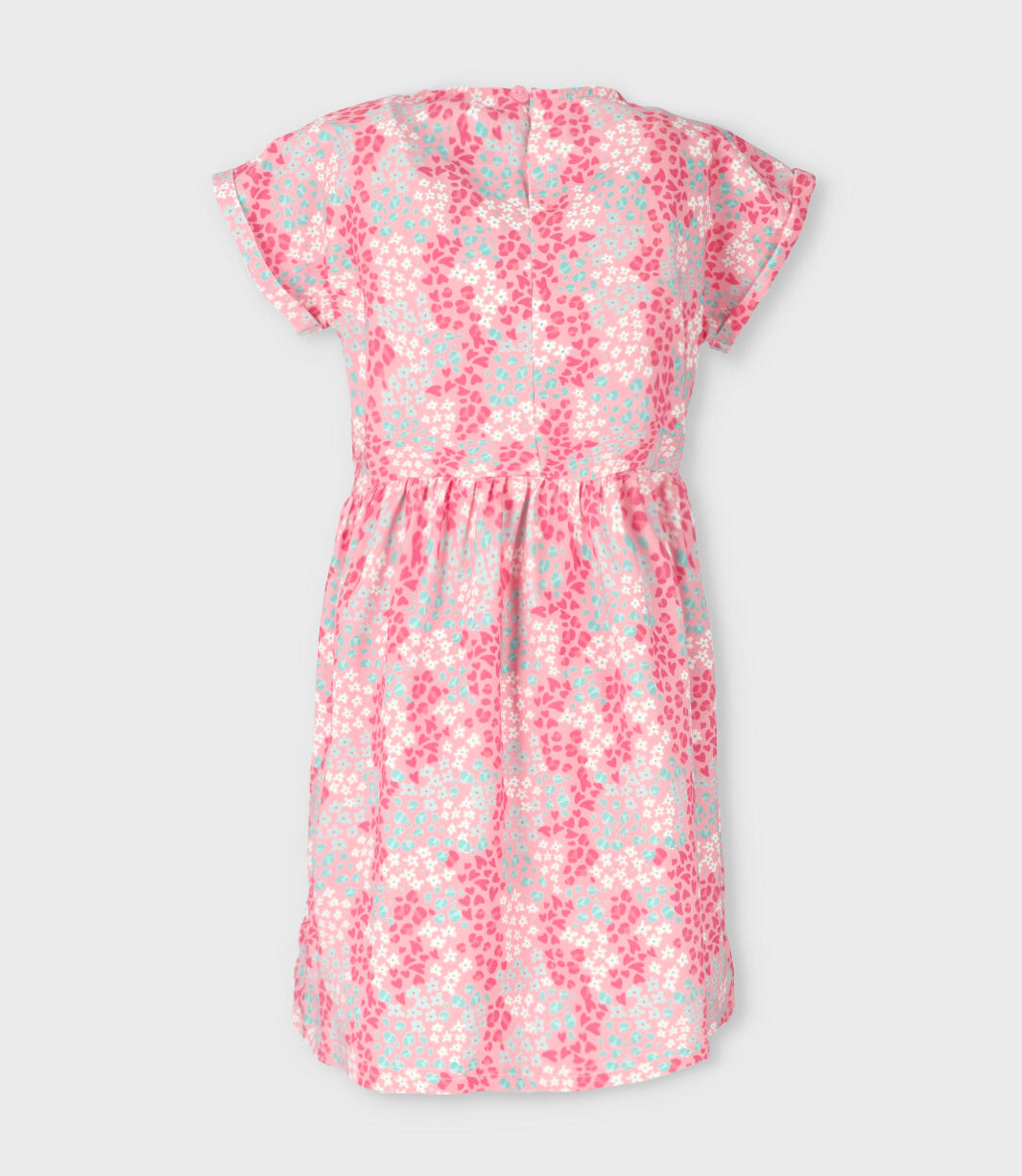 Vestido niña con print 2 años / Rosado